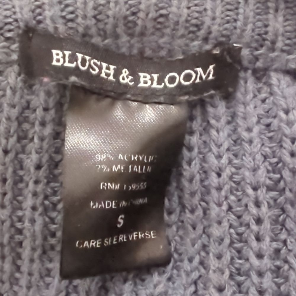 Blush & Bloom Color Block Cable Knit Sweater - Picture 4 of 4